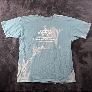 OBEY International House of Resistance Graphic T Shirt Blue Size XL D